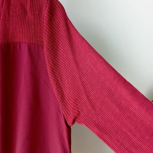 Maroon Sheer and Fineknit Top - Picture 10 of 11